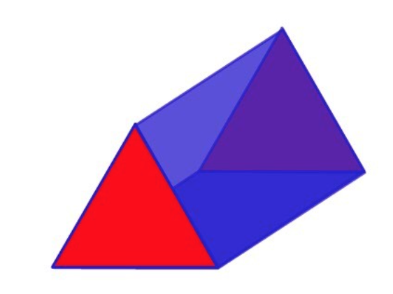 <p>3D shape - 2 triangular faces - 3 rectangular faces - 5 faces - 6 vertices - 9 edges</p>