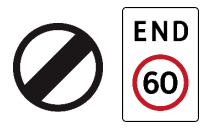 <p>End of Speed Restriction</p>