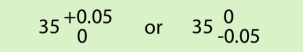 <p>deviation expressed in only one direction from the basic value</p>