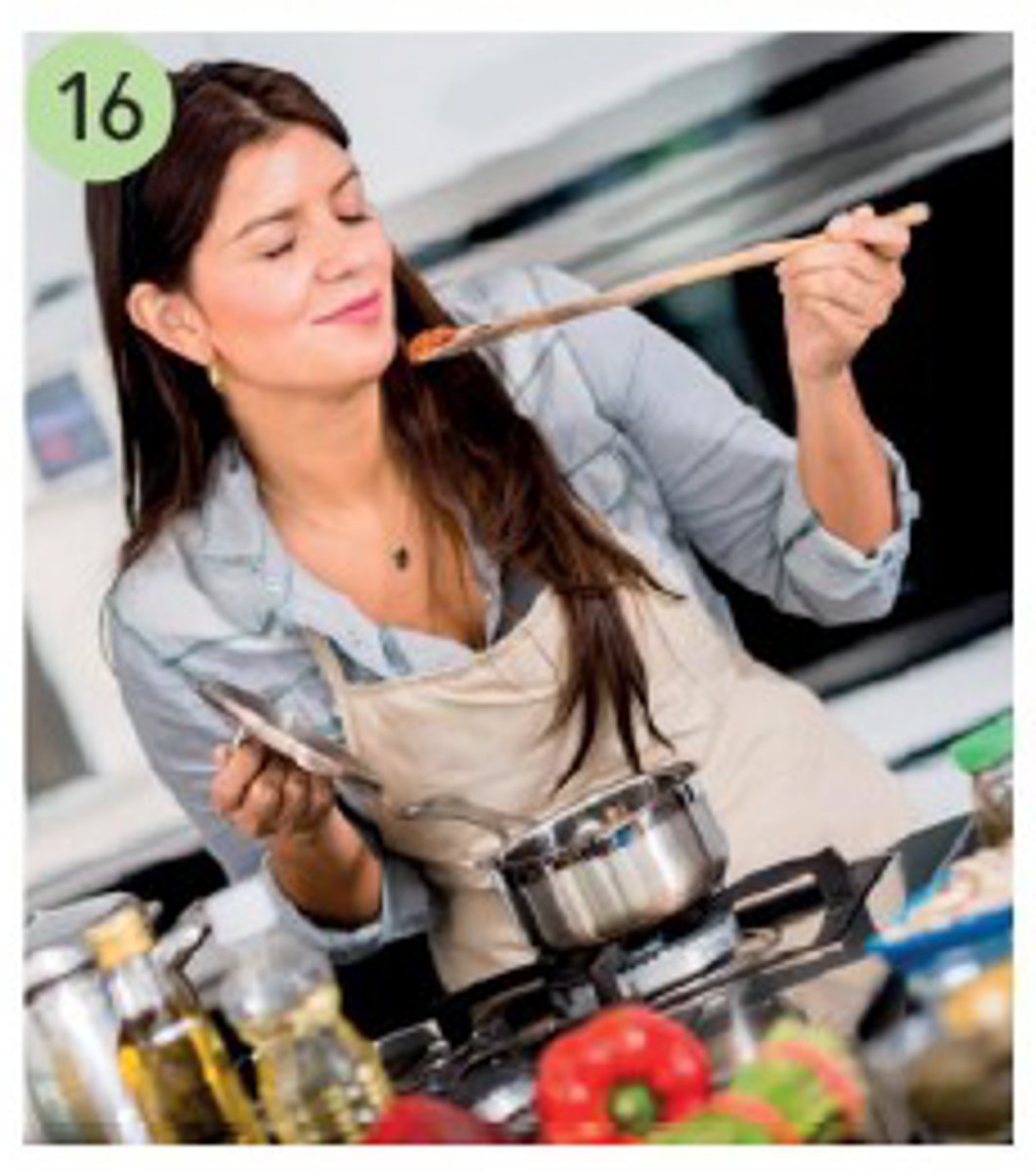 <p>to like cooking very much</p>