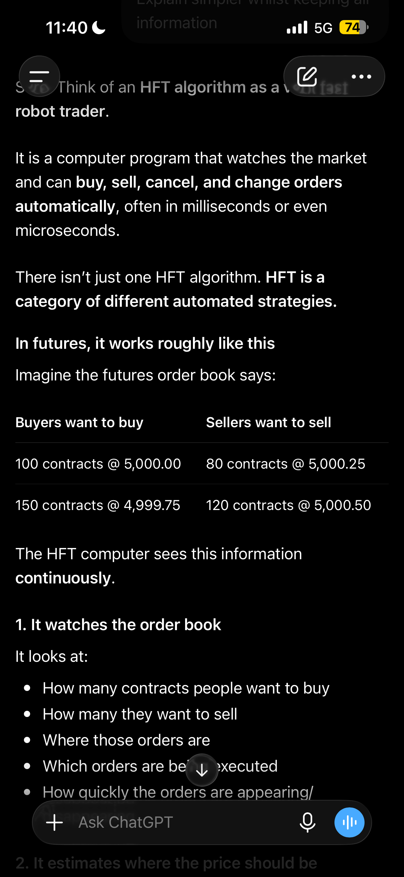 <p>Because the high frequency trading algorithm normally don’t operate on anything higher then 3 minutes</p>