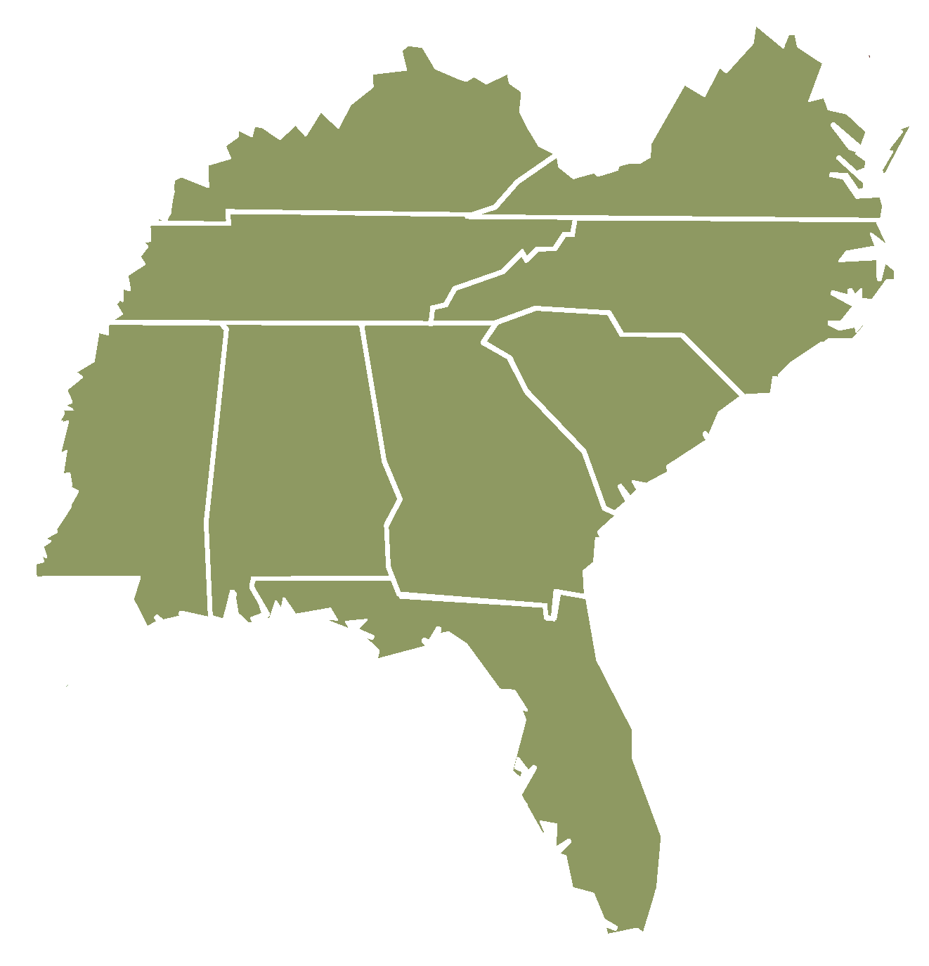 <p>southeast</p>