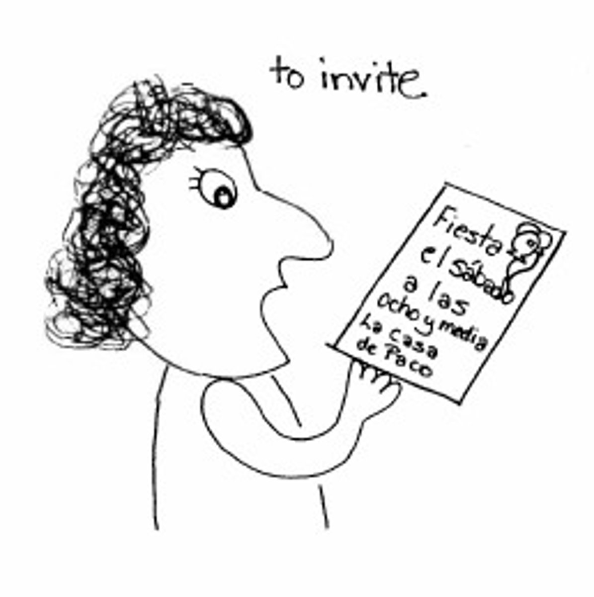 <p>to invite</p>