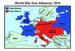 <p>A military alliance between Great Britain, France, and Russia in the years preceding World War I.</p>