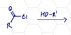 <p>Acid Chloride + Alcohol</p>