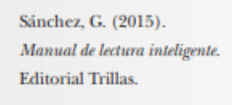 <p>Se utiliza para libros físicos con un solo autor</p>
