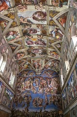 <p>This ceiling decoration reflects the influence of both Christianity and Renaissance humanism. Which artist created this work?</p>