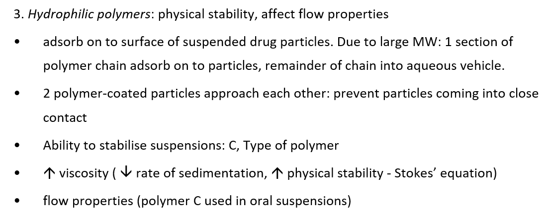 <p>Hydrophilic polymers</p>