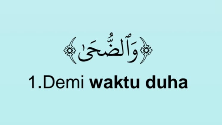 <p>1.Waktu dhuha</p>