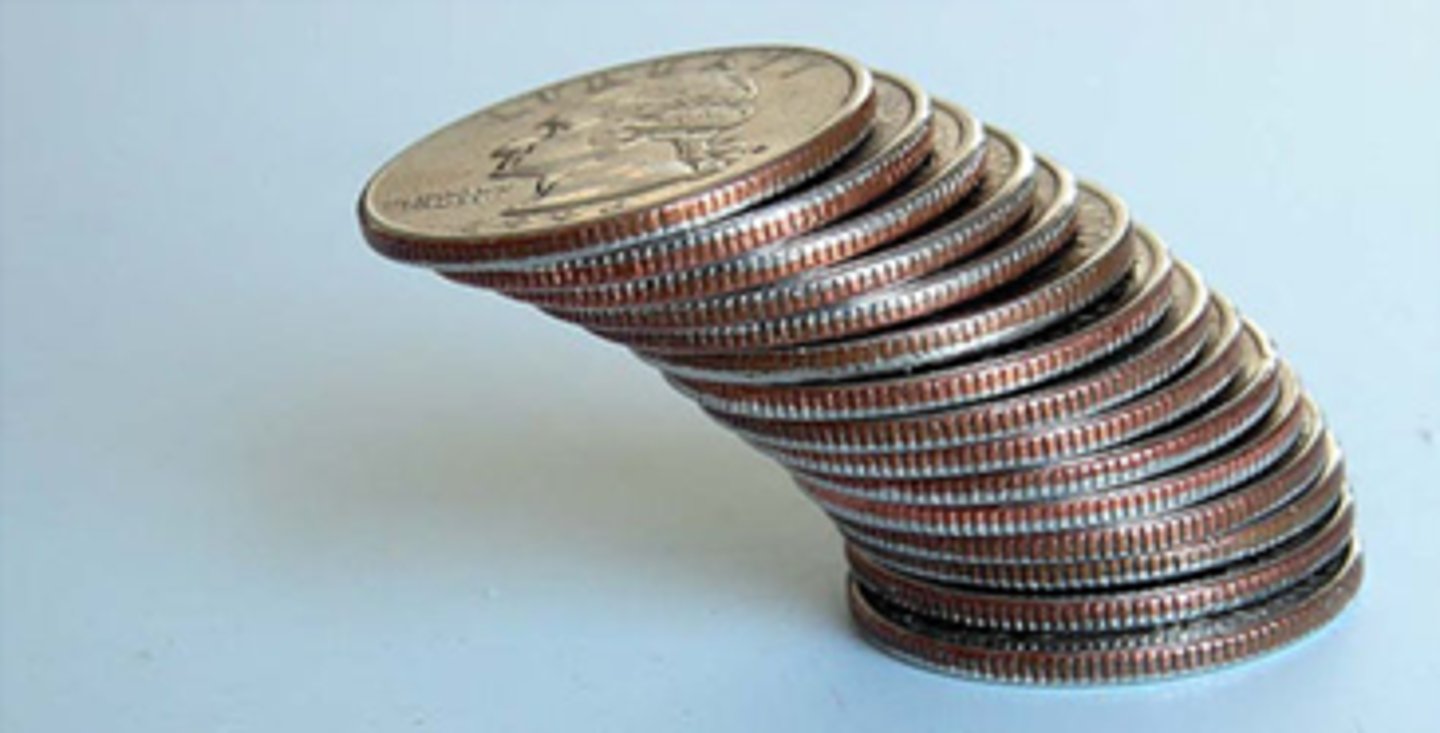 <p>(n) when a series of small changes adds up to produce a larger change</p>