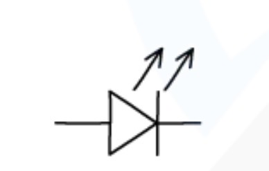 <p>Diode and emits light</p>