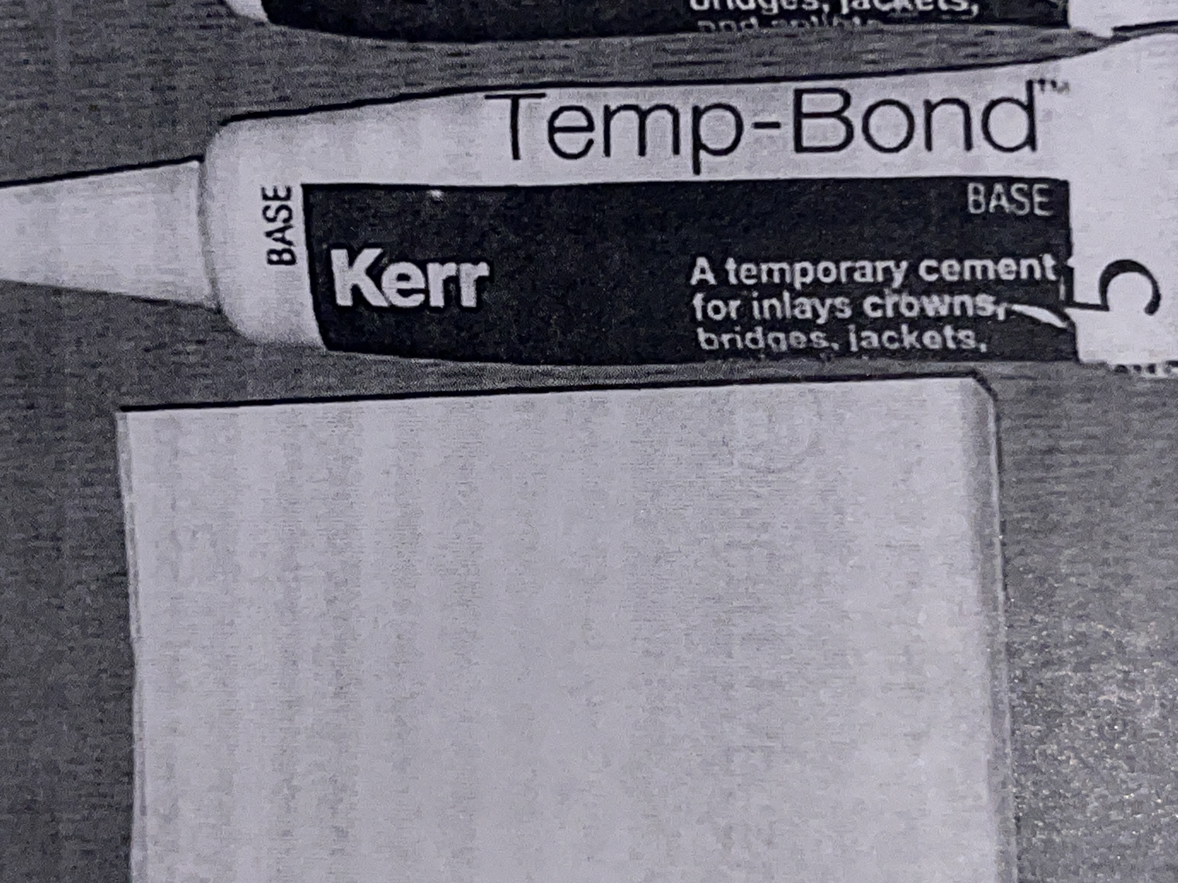 <p>Temporary cement(base)</p>