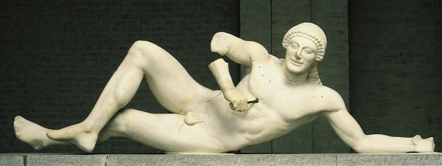 <p>Dying Warrior - West Pediment of the Temple of Aphaia </p>