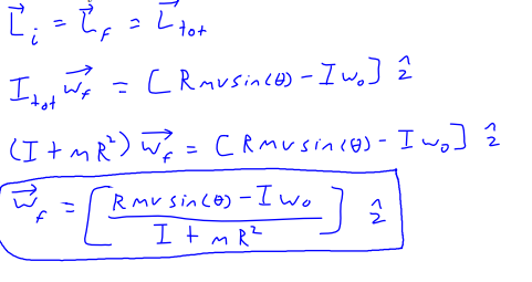 <p>conservation of angular momentum also includes L_i = L_f = L_total</p>