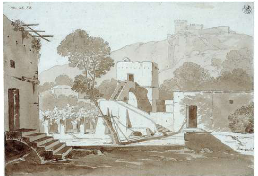 <p>Karl Friedrich Schinkel, <em>Maison de paysan à Anacapri, </em>1804</p>