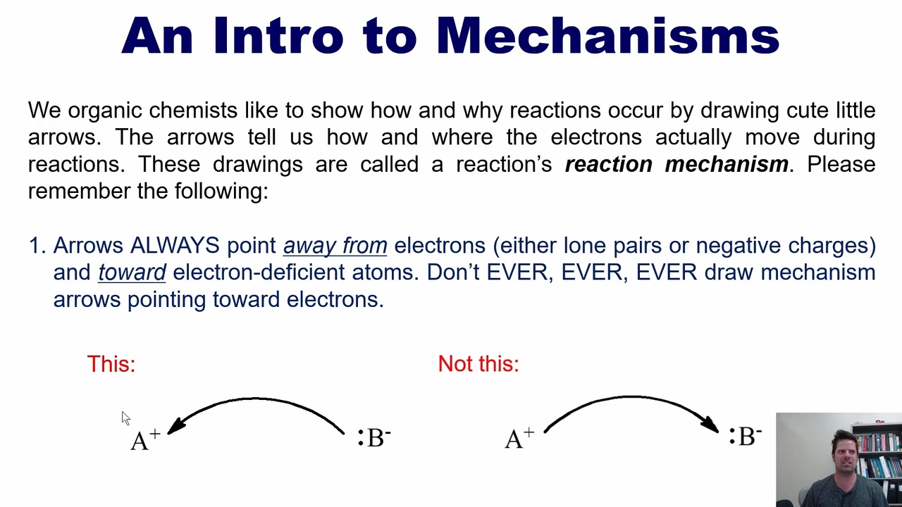 <p>away from electrons </p>