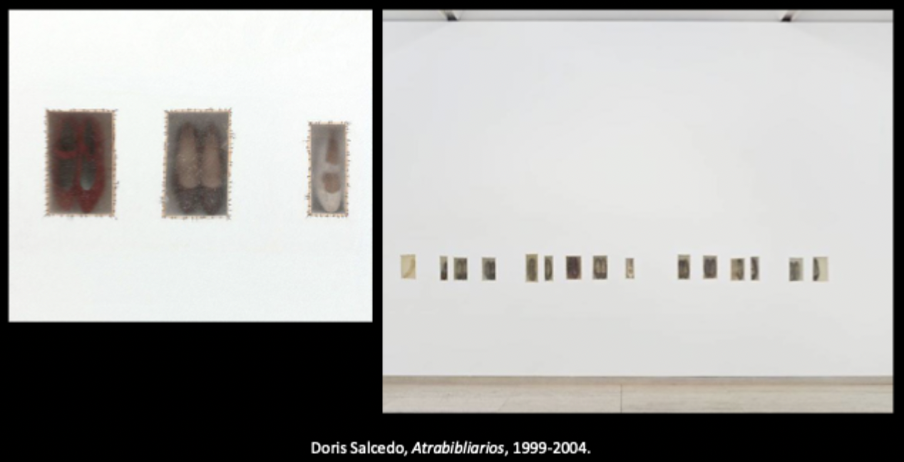 <p>Doris Salcedo, Atrabibliarios, 1999-2004. (compare and contrast)</p>