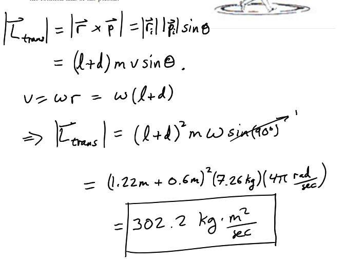 <p>definition of L = rp. also know that v = wr.</p>