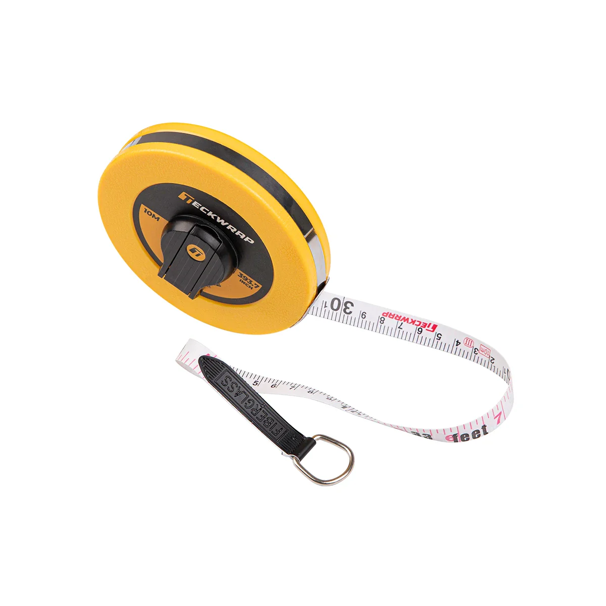 <p>Lengths of 50', 100', 200, and 300' are the most common. Tape may be graduated in feet and inches, feet and 1/100', or metric.</p>