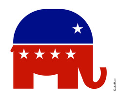 <p>the symbol of the Republican Party</p>