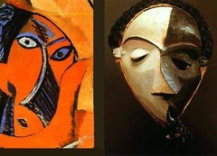<p>The influence of traditional African masks on European Modernism is MOST clearly visible in the development of:</p>