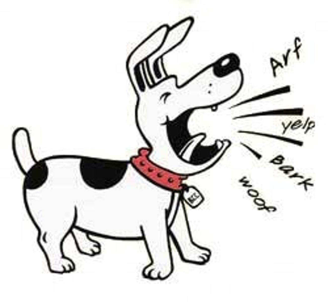 <p>verbum:</p><p>To say "BAU BAU!"</p>