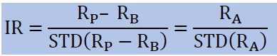 <p><span>The IR measures the consistency of active return.</span></p>