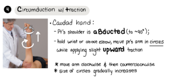 <p>Circumduction w/traction</p>