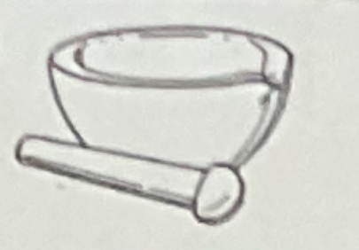 <p><span>porcelain, may be used to grind crystals and lumpy chemicals to a powder.</span></p>