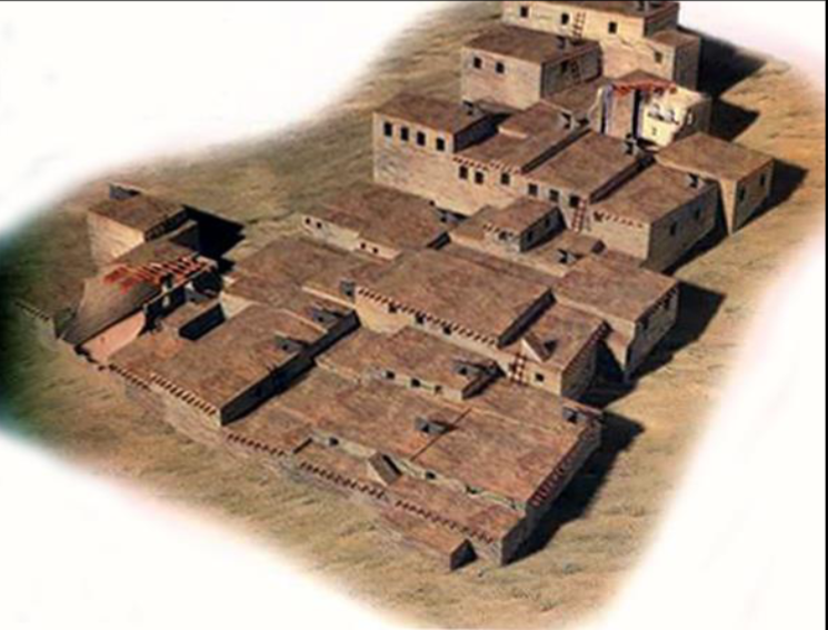 <p><strong>Çatalhöyük</strong>, near Konya,</p><p>Turkey, c. 7,400 to 5,700 BCE,</p><p><strong>Neolithic Period</strong></p>
