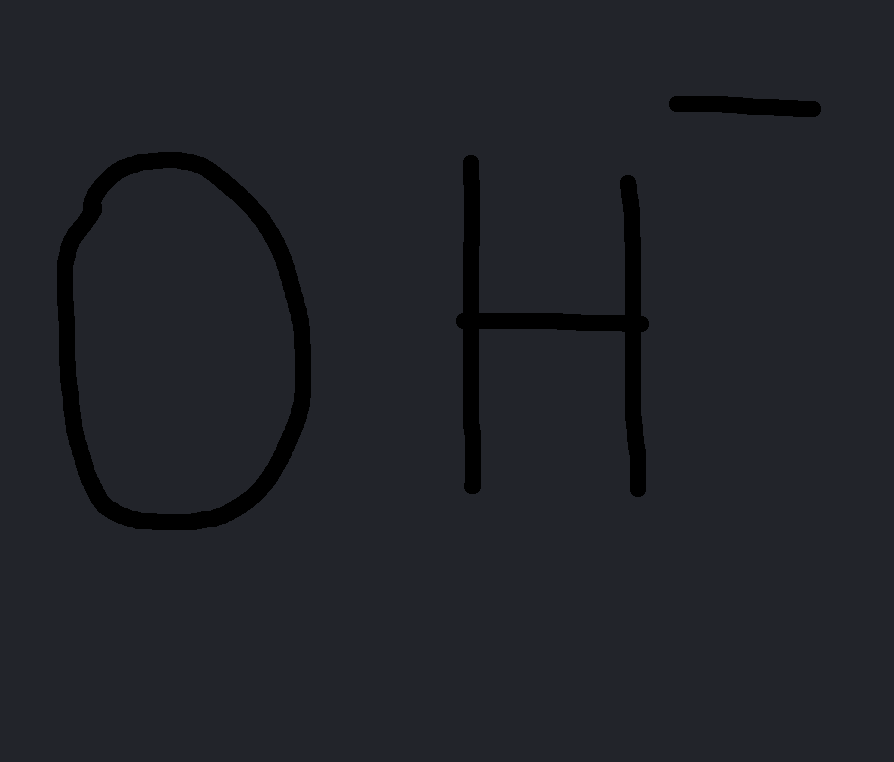<p>OH(-)</p>