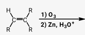 <p>ozonolysis </p>