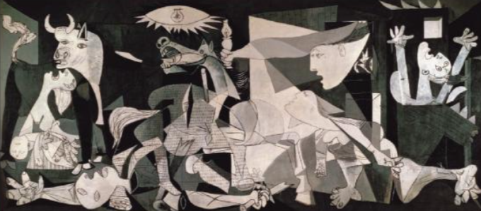 <p>Picasso, Guernica, 1937</p>