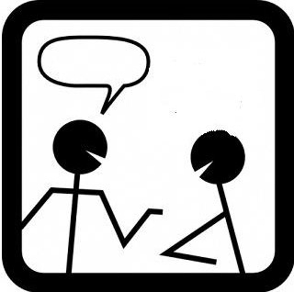 <p>he/she says to him/her</p>
