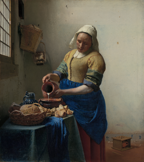<p>Johannes Vermeer, <em>The Milkmaid</em></p>