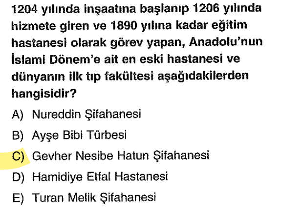 <p>II. Kılıçarslan'ın kızı Gevher Nesibe adına kardeşi Gıyaseddin Keyhüsrev tarafından yaptırılmıştır.</p>