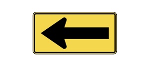 <p><span>Indicates a <mark data-color="red" style="background-color: red; color: inherit;">mandatory direction that traffic must follow</mark>. <em>(<mark data-color="green" style="background-color: green; color: inherit;">Note: Has a version with the arrow pointing to the right</mark>).</em></span></p>