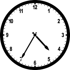 <p>It's 4:35.</p>