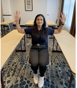 <p>pt presents to PT with reports of aching pain and paresthesia along the medial aspect of the left arm extending into ring and small fingers. the PT performs the test demonsrated in image. if test is positive which is the MOST appropriate intervention? </p><p>a. strength upper trap and levator scapulae muscles </p><p>b. perform repeated cervical extension exercises</p><p>c. stretch the pectoralis minor and scalene muscles </p><p>d. perform grade III mobilizations to the first and second ribs </p>