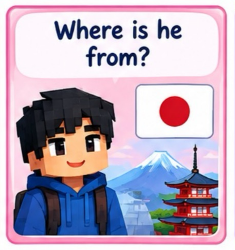 <p>Where is he from?</p>