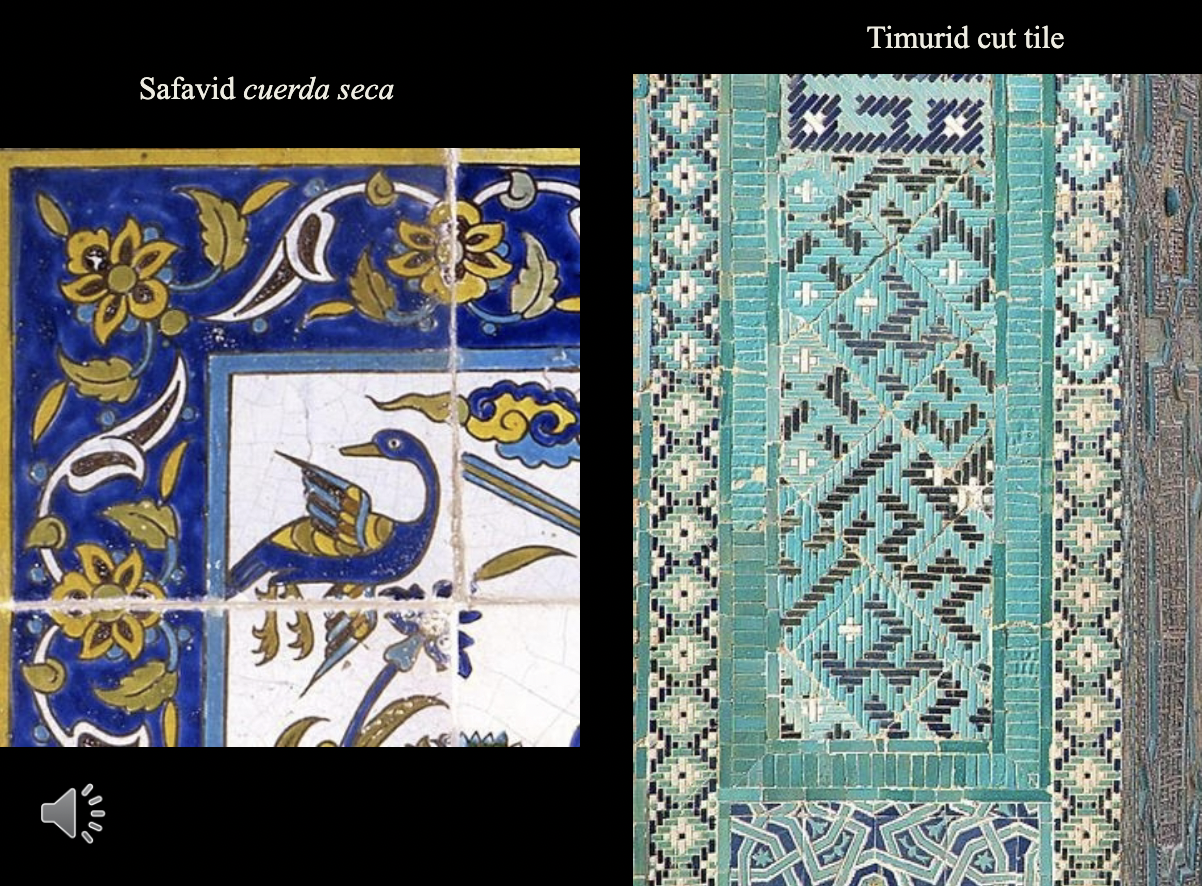 <p>wax resisting glazing technique </p>