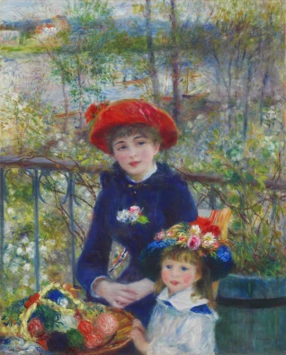 <p>Two Sisters (On the Terrace) - 1881</p>