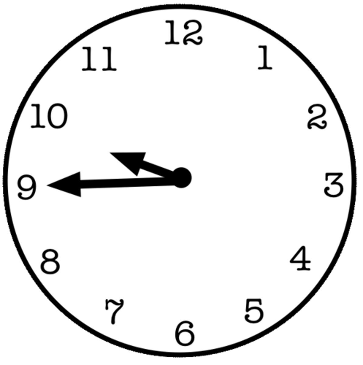 <p>it is quarter to ten</p>