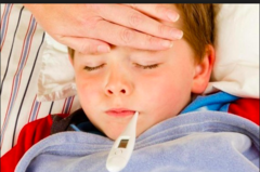 <p>Elevated body temperature.</p>
