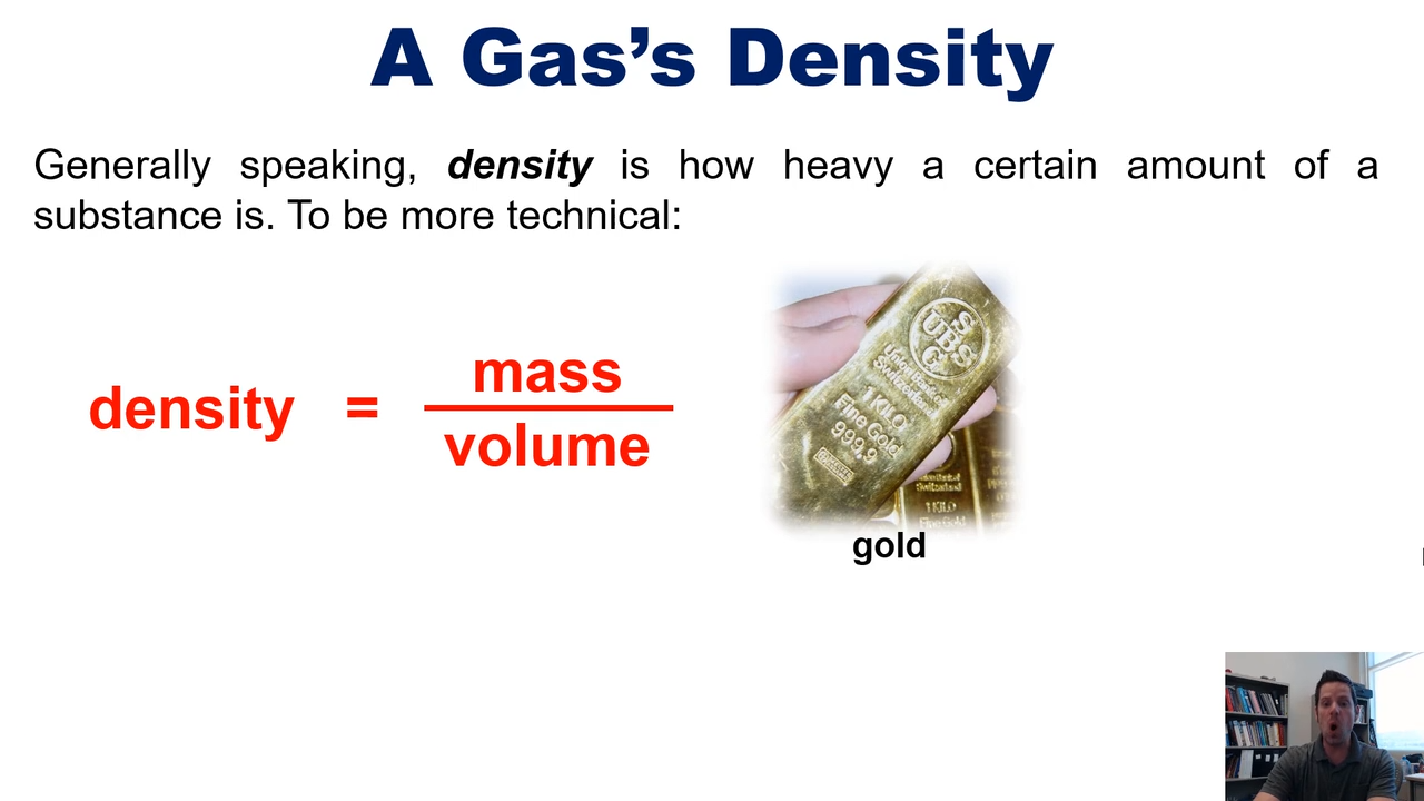 <p>mass/volume</p>