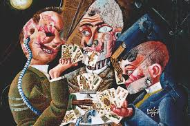 <p><strong>Otto Dix, Die Skatspieler, 1920</strong></p>