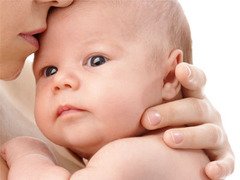 <p>cry, coo, calm, smiles, and sounds:</p><p>- reassured when talked to or held</p><p>- smiles when sees parents or is smiled at or spoken to</p><p>- attempts to get attention by smiling or making sounds</p><p>- laughs</p><p>- cries to communicate needs</p><p>- begins to coo or make other sounds</p><p>- responds to sounds</p>