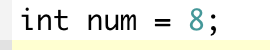 <p>given the variable definition below, define a pointer variable named ptr and assign the memory address of num to the pointer variable</p>