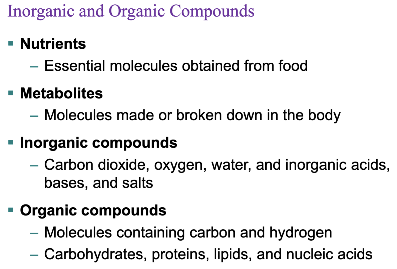 <p>Contain carbon and hydrogen</p>