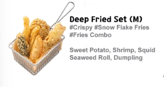 <p>Deep Fried Set (M)</p>